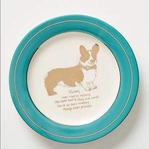 Anthropologie Other - Anthropologie Dog Biography Quincy Canape Plate Anthropologie Other - Anthropologie Dog Biography Quincy Canape Plate